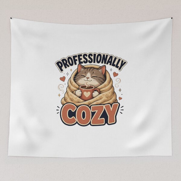 Item preview, Professionally Cozy Cat designed and sold by rhainlds.