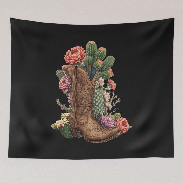 Item preview, Desert Bloom Cowgirl Boots designed and sold by Zakrytos ★★★★★.