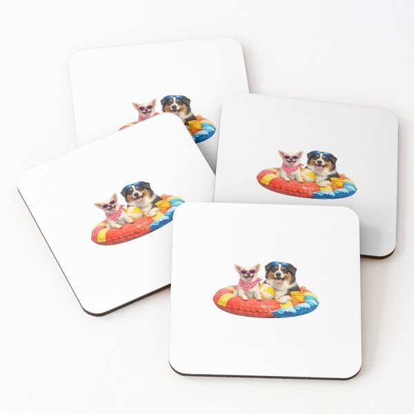 Item preview,  Funny Summer Dog Sticker designed and sold by kissing Pets.