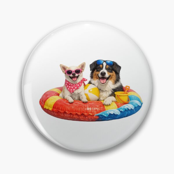 Item preview,  Funny Summer Dog Sticker designed and sold by kissing Pets.