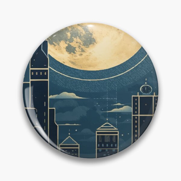 Item preview, Moonrise Over the City designed and sold by AbstractAnom.