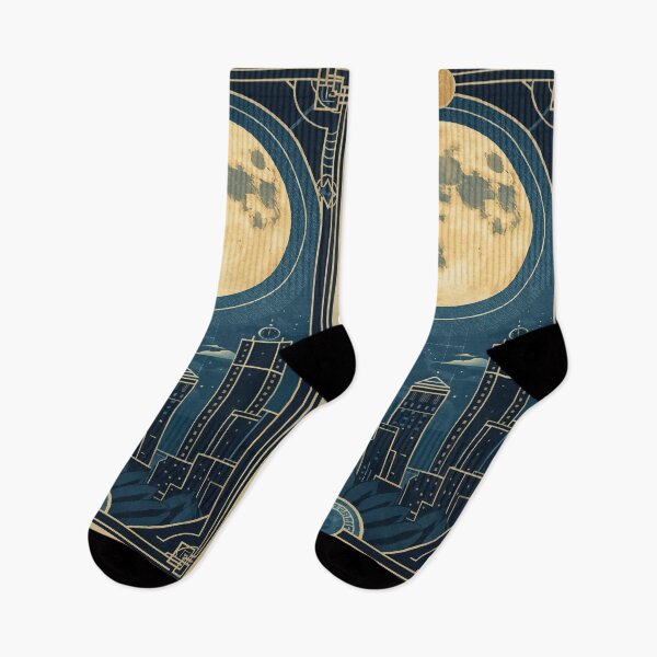 Item preview, Moonrise Over the City designed and sold by AbstractAnom.