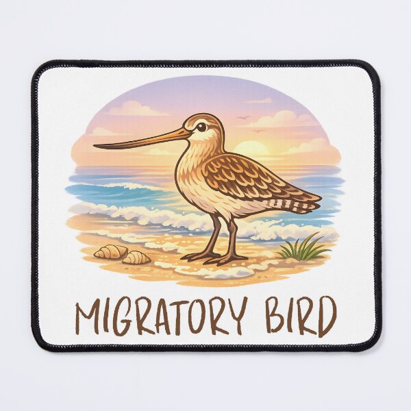 Item preview, Coastal Bird Godwit Beach Life Shoreline Aesthetic designed and sold by Jokerstyle.