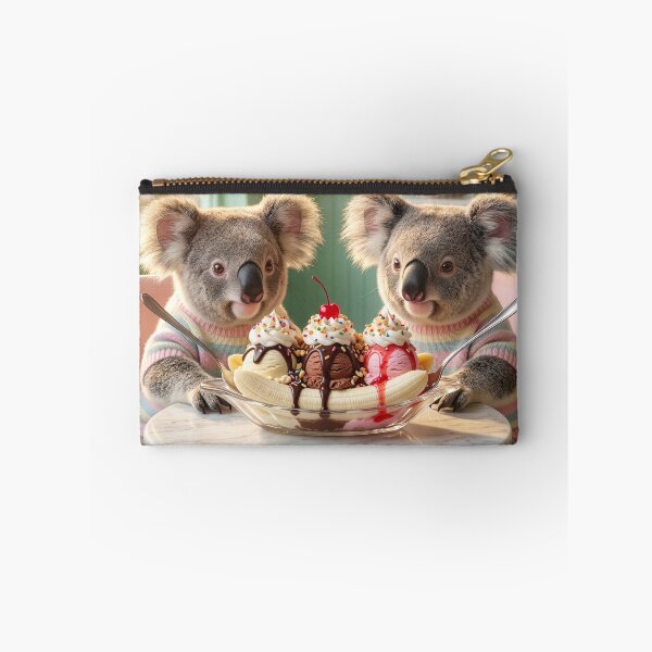 Item preview, Adorable Koalas Share a Banana Split designed and sold by Tridentulus.