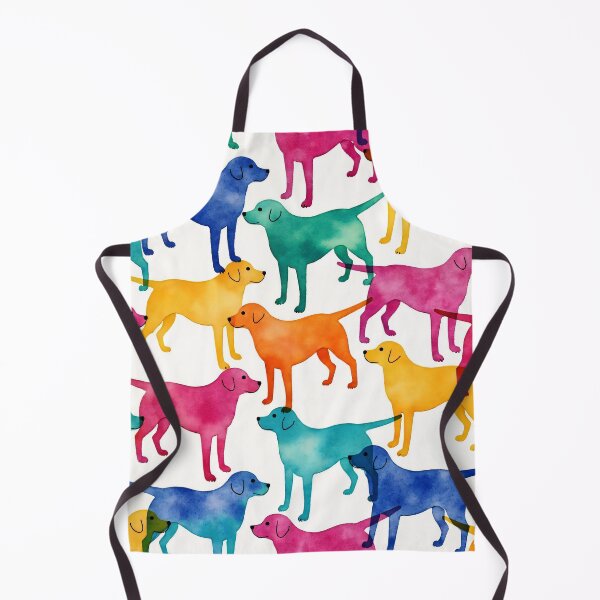 Item preview, Colorful, cheerful Labrador pattern designed and sold by 3ling_Design.