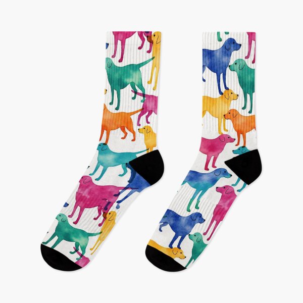 Item preview, Colorful, cheerful Labrador pattern designed and sold by 3ling_Design.