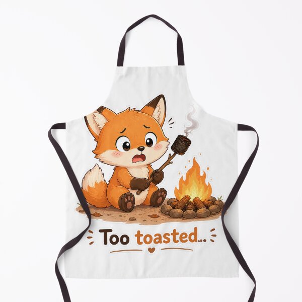 Item preview, Cute Fox Burned Marshmallow Campfire Fail Moment designed and sold by Sadia Jannat.