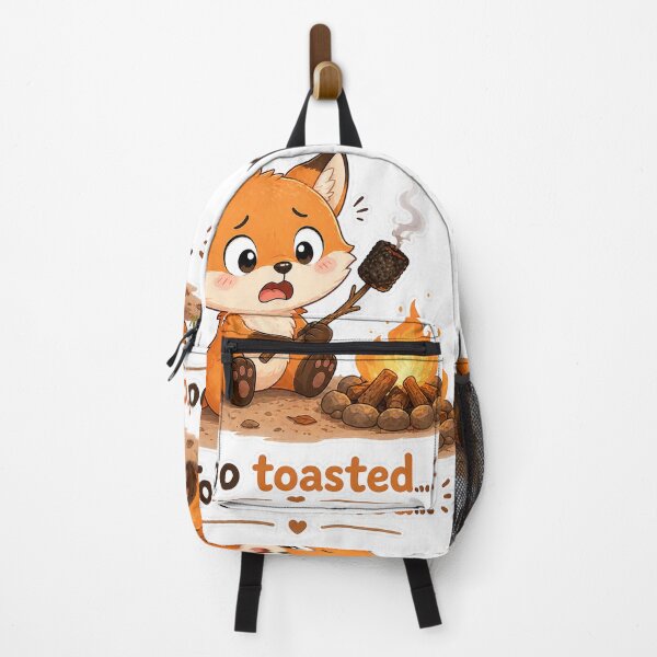 Item preview, Cute Fox Burned Marshmallow Campfire Fail Moment designed and sold by Sadia Jannat.