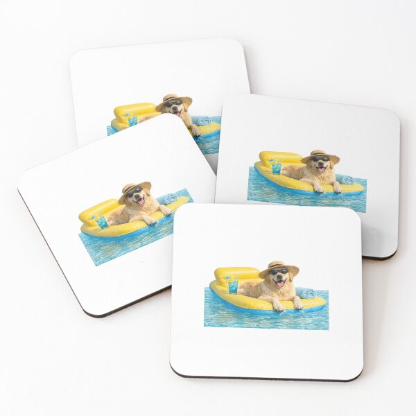 Item preview, Funny Summer Dog Sticker designed and sold by kissing Pets.