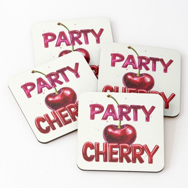 Item preview, Party cherry mood designed and sold by LiskoDesign.