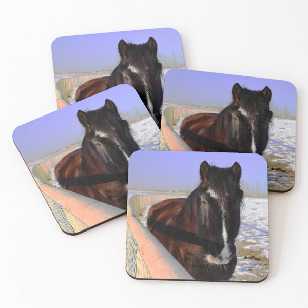 Item preview, Mahogany Bay Draft Horse in Winter Snow designed and sold by Lainey1978.