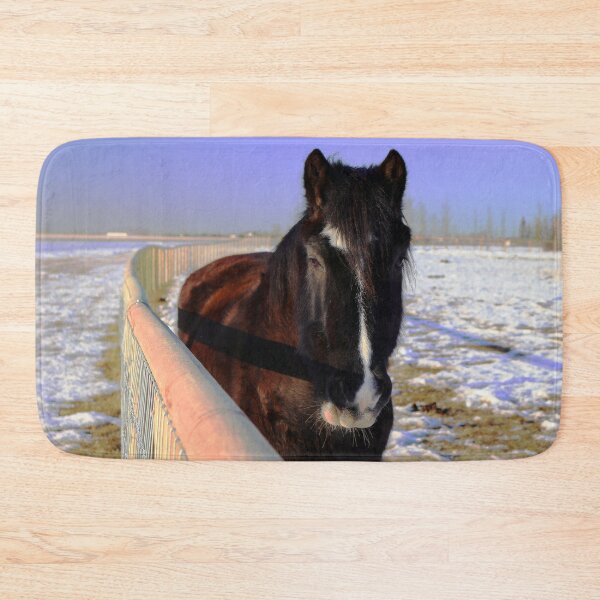 Item preview, Mahogany Bay Draft Horse in Winter Snow designed and sold by Lainey1978.