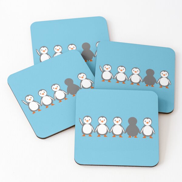 Item preview, Cute Penguin Friends in a Row designed and sold by Laanas55.