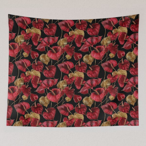 Item preview, Edgy Tropical Floral  - Flower Garden Pattern  - Christmas Gift Baskets designed and sold by RoyalStarsPatts.