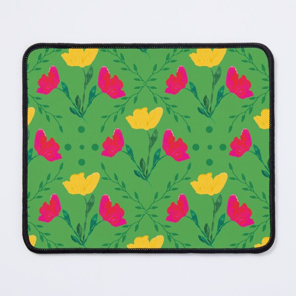 Item preview, Green version of Vibrant spring pattern with tulips designed and sold by studiodrchicken.