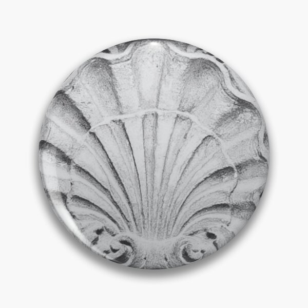 Item preview, Gothic Seashell Ornament - Vintage Architectural Stone Relief designed and sold by Kapsula2023.
