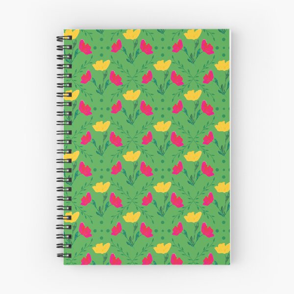 Item preview, Green version of Vibrant spring pattern with tulips designed and sold by studiodrchicken.