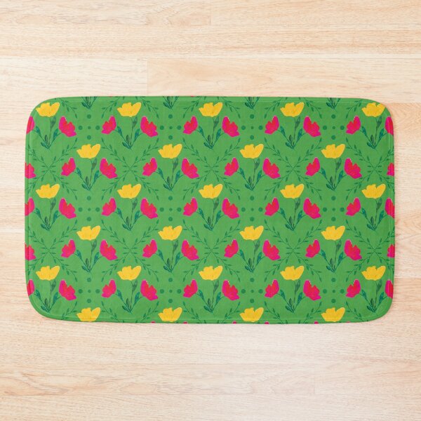 Item preview, Green version of Vibrant spring pattern with tulips designed and sold by studiodrchicken.