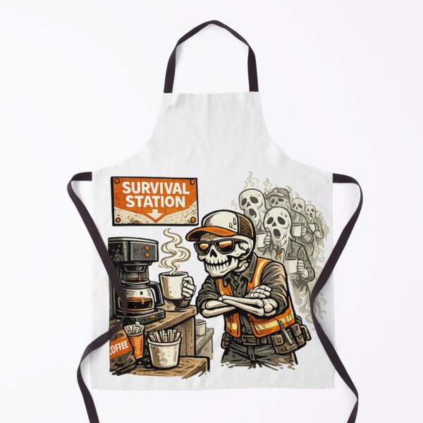 Item preview, Survival Station – Skeleton Coffee Worker T-Shirt designed and sold by NoriudaR.
