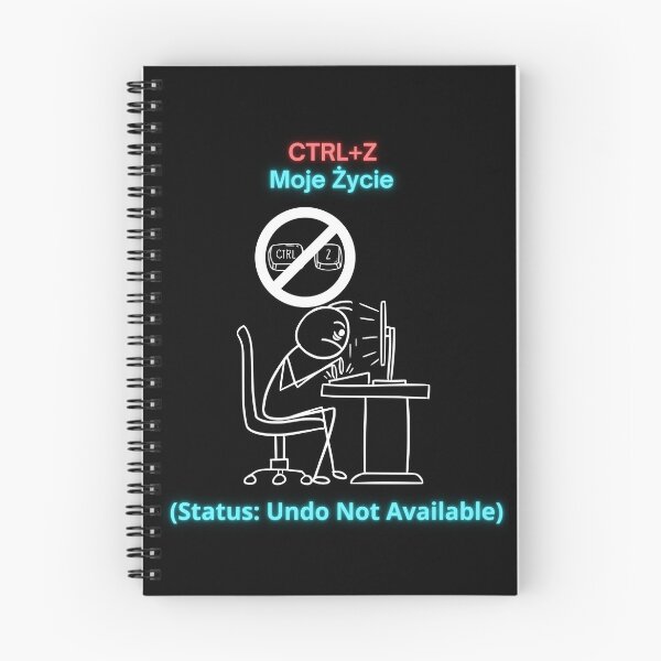 Item preview, Black CTRL+Z Moje Życie - Funny Polinglish Office Humor Polish Gift designed and sold by VibePolinglish.