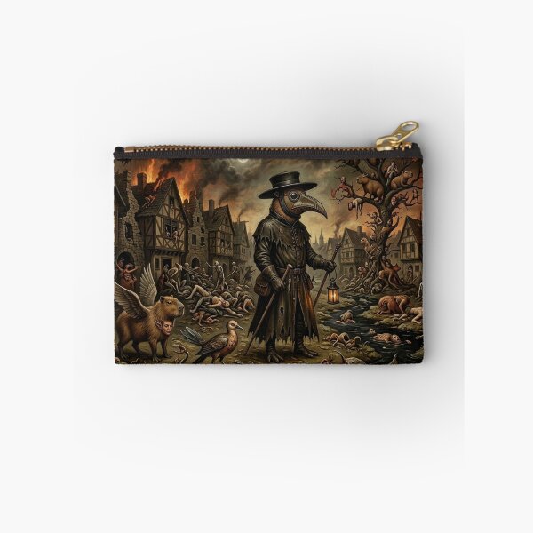 Item preview, The Garden of Earthly Capybaras: Plague Doctor Surrealism designed and sold by FatalMiaoooo.