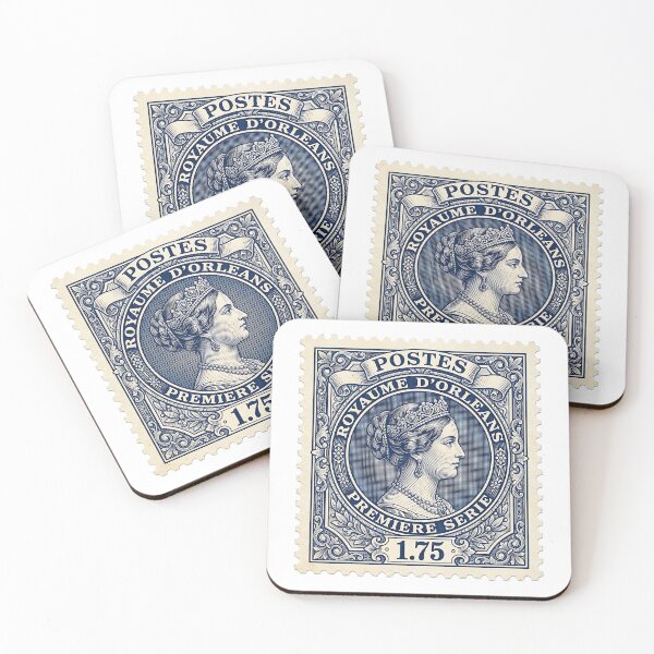 Item preview, Vintage Royal Postage Stamp – Antique Queen Portrait Classic Philately Design designed and sold by timizar.