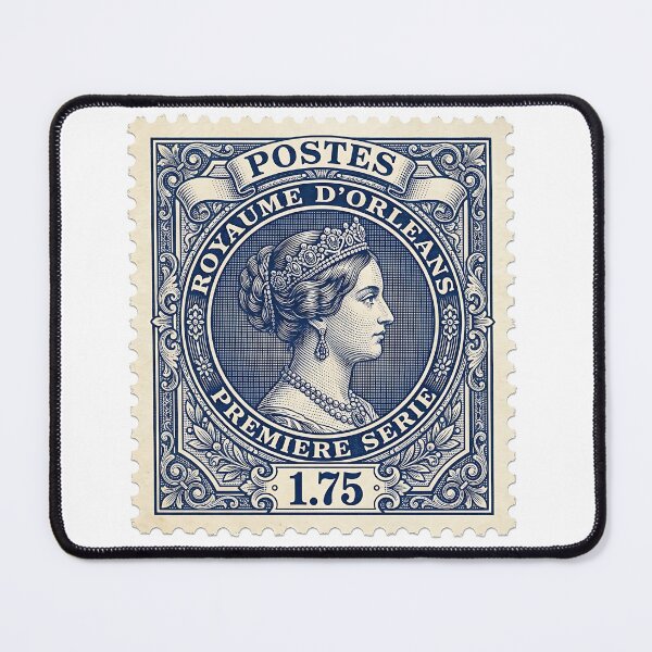 Item preview, Vintage Royal Postage Stamp – Antique Queen Portrait Classic Philately Design designed and sold by timizar.