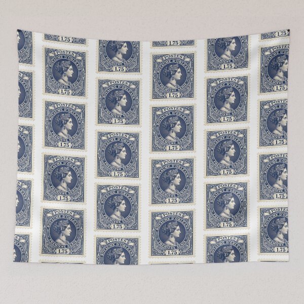 Item preview, Vintage Royal Postage Stamp – Antique Queen Portrait Classic Philately Design designed and sold by timizar.