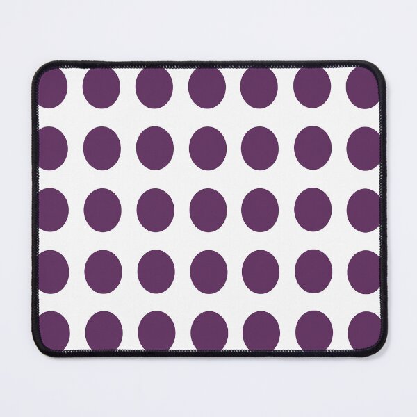 Item preview, Large AUBERGINE PURPLE and WHITE Symmetrical  POLKA DOTS  designed and sold by RachelMacht.