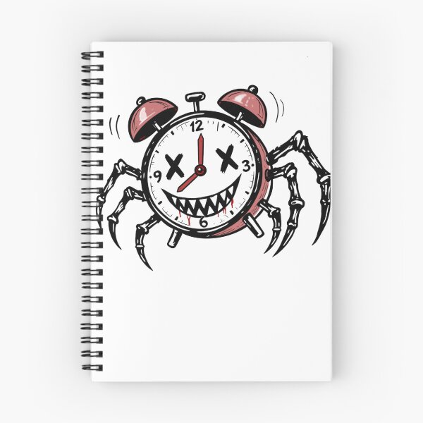 Item preview, Spider clock designed and sold by FrgttnNinjaInk.