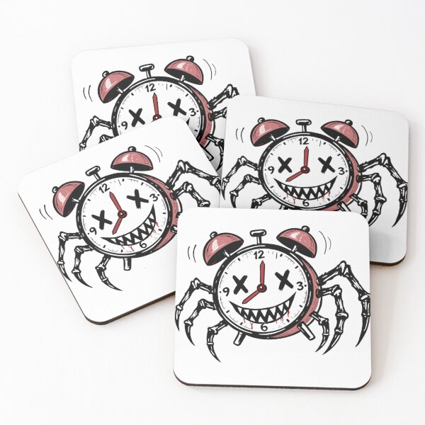 Item preview, Spider clock designed and sold by FrgttnNinjaInk.