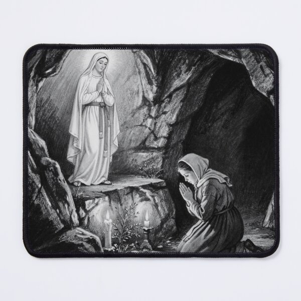 Item preview, Bernadette and the Virgin Mary (Lourdes) designed and sold by jefboutique6150.