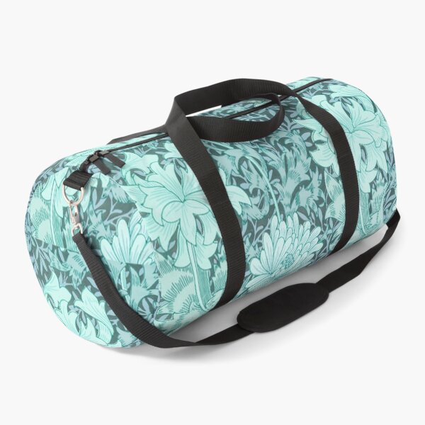 Item preview, Aqua Chrysanthemum Damask William Morris designed and sold by Glimmersmith.