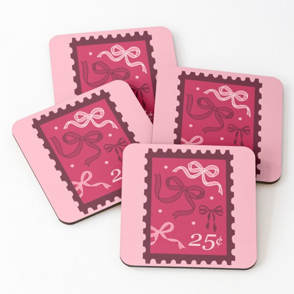 Item preview, Bows Stamp Sticker Red and Pink designed and sold by Pinecone Place.