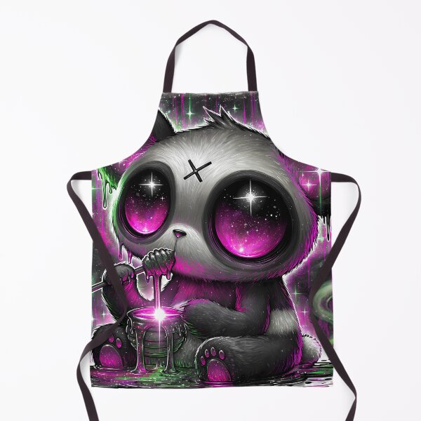 Artikelvorschau, Gothic Panda isst Honig – Niedlich, Gruselig, Dunkle Galaxie-Kunst entworfen und verkauft von DonaldWaltersxx.