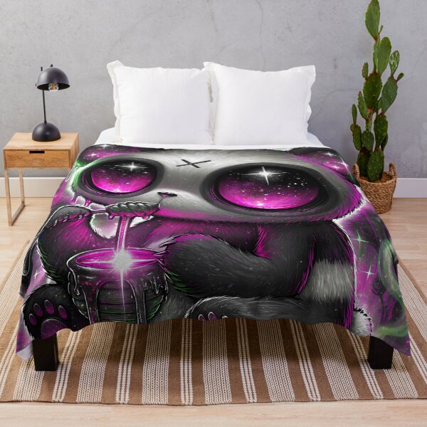 Item preview, Gothic Panda Eating Honey Cute Creepy Dark Galaxy Art designed and sold by DonaldWaltersxx.