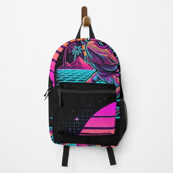 Item preview, Retro Synthwave Bearded Dragon | Vaporwave Reptile Owner Art designed and sold by PiotrT.