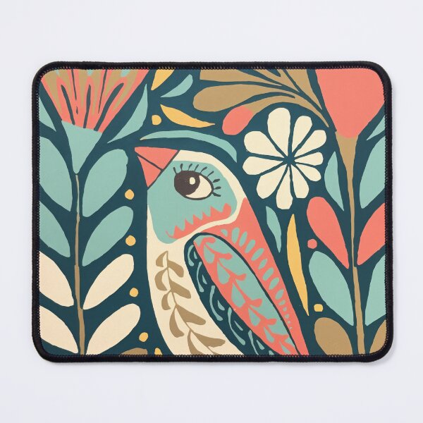 Item preview, Botanical Folk Bird Poster | Decorative Scandinavian Bird designed and sold by Filora Atelier | Bird Art.