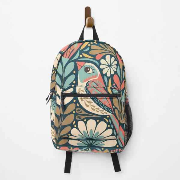 Item preview, Botanical Folk Bird Poster | Decorative Scandinavian Bird  designed and sold by Filora Atelier | Bird Art.