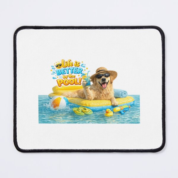 Item preview, Funny Summer Dog Sticker designed and sold by kissing Pets.