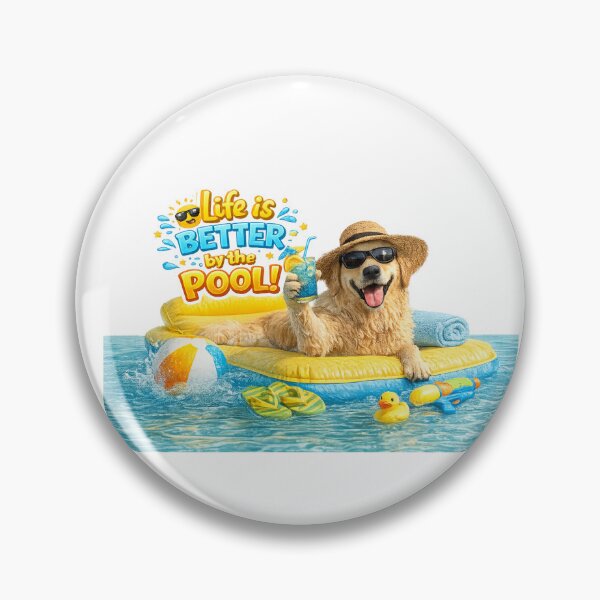 Item preview, Funny Summer Dog Sticker designed and sold by kissing Pets.