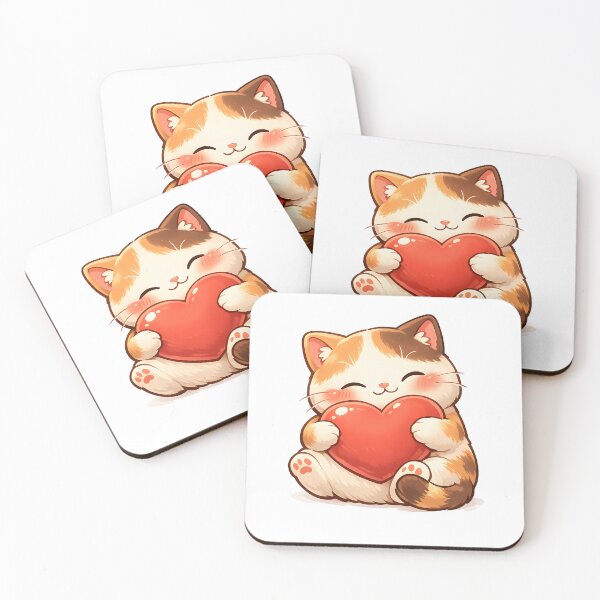 Item preview, Not Fat Just Full of Love Cute Chubby Cat Funny Quote Cat Lover Gift designed and sold by Martin's_Design.