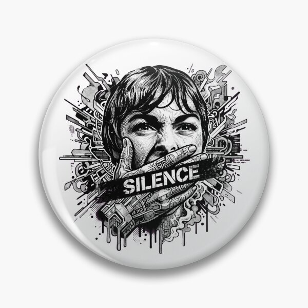 Item preview, Screaming Silence Minimalist Pop Art designed and sold by MarCinu Art.