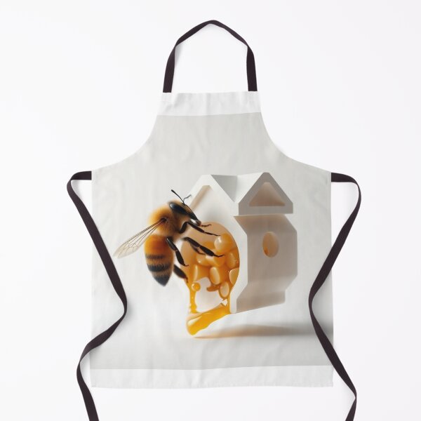 Item preview, Minimal Honey Bee House Design | Sweet Nature Aesthetic Art | Modern Bee Illustration designed and sold by LatestDesign95.