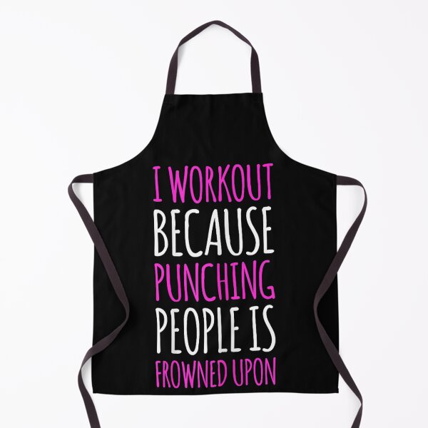 Item preview, I Workout Because Punching People T-shirt, Funny Gym T Shirts I Workout Because Punching People Stickers designed and sold by krooslistO.