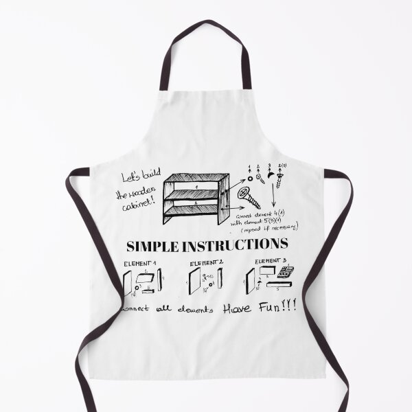 Item preview, Simple Instructions Funny Ironic Hand - Drawn Ink Art designed and sold by Vesivariart.