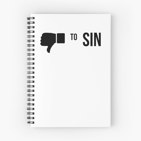 Item preview, No to Sin – Downvote Sin Emoji designed and sold by Original Christians.