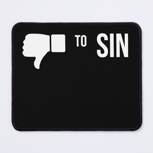 Item preview, No to Sin – Downvote Sin Emoji designed and sold by Original Christians.