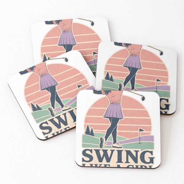 Item preview,  Funny Women's Golf - Swing like a girl- Retro Pastel Golfer Aesthetic designed and sold by BelievingCreate.