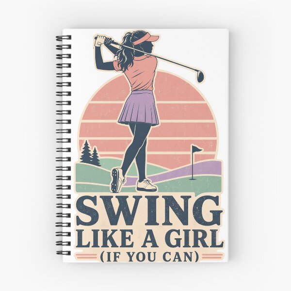 Item preview,  Funny Women's Golf - Swing like a girl- Retro Pastel Golfer Aesthetic designed and sold by BelievingCreate.